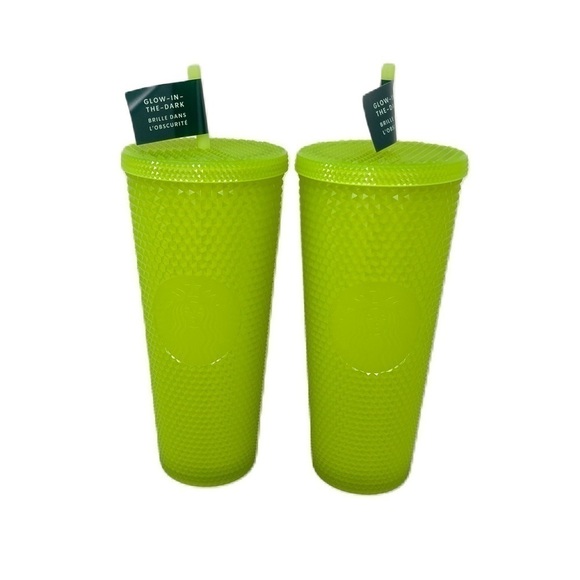Starbucks 2022 Fall Halloween Lemongrass Glow in the Dark Neon Studded Tumbler - Picture 1 of 1